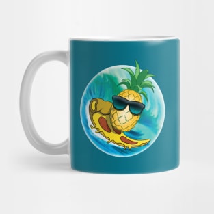 Surfing Pineapple pizza Mug